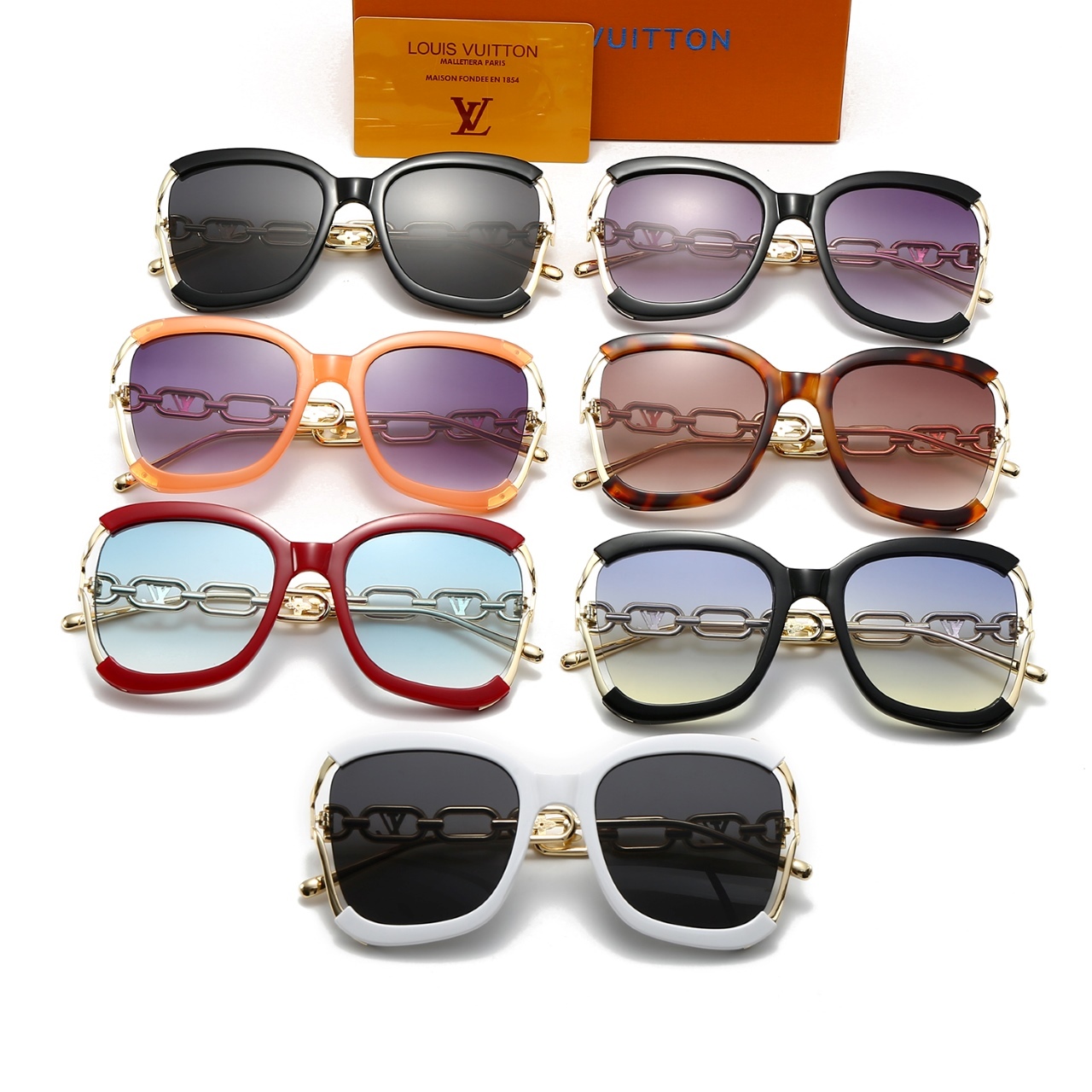 7-color fashionable LthtV sunglasses