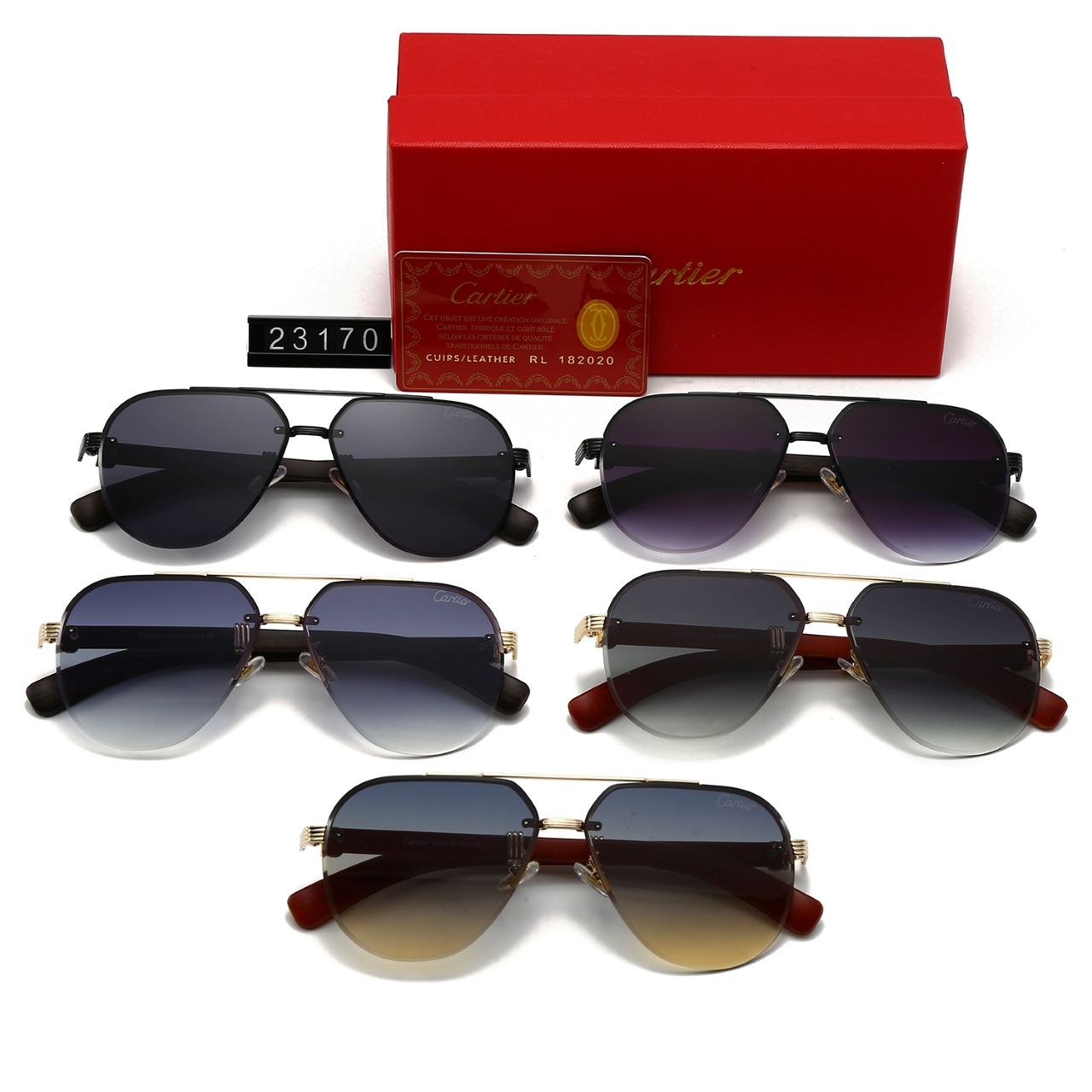 5-color fashionable Carthttier sunglasses
