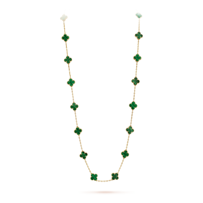 Vintage Alhambra long necklace, 20 motifs