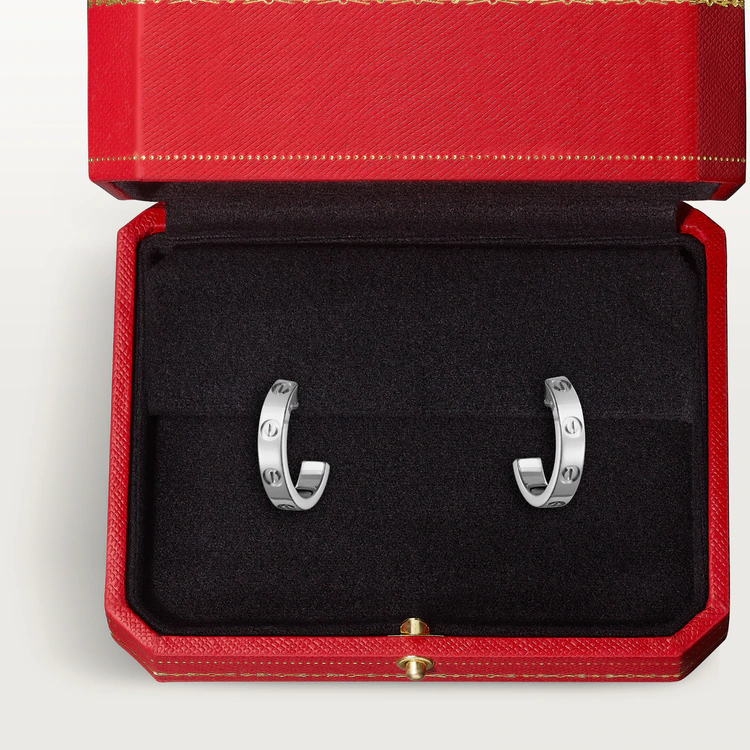 LOVE BRACELET, CLASSIC MODEL & LOVE HOOP EARRINGS, SMALL MODEL