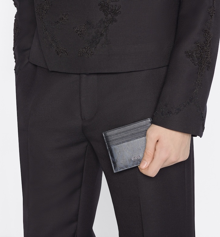 Card Holder Black CD Diamond Canvas