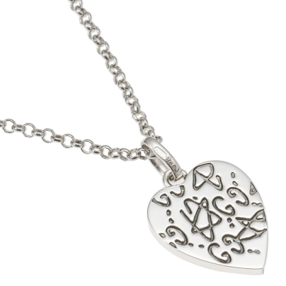 silver Ghost Heart charms-YBG45527200100U