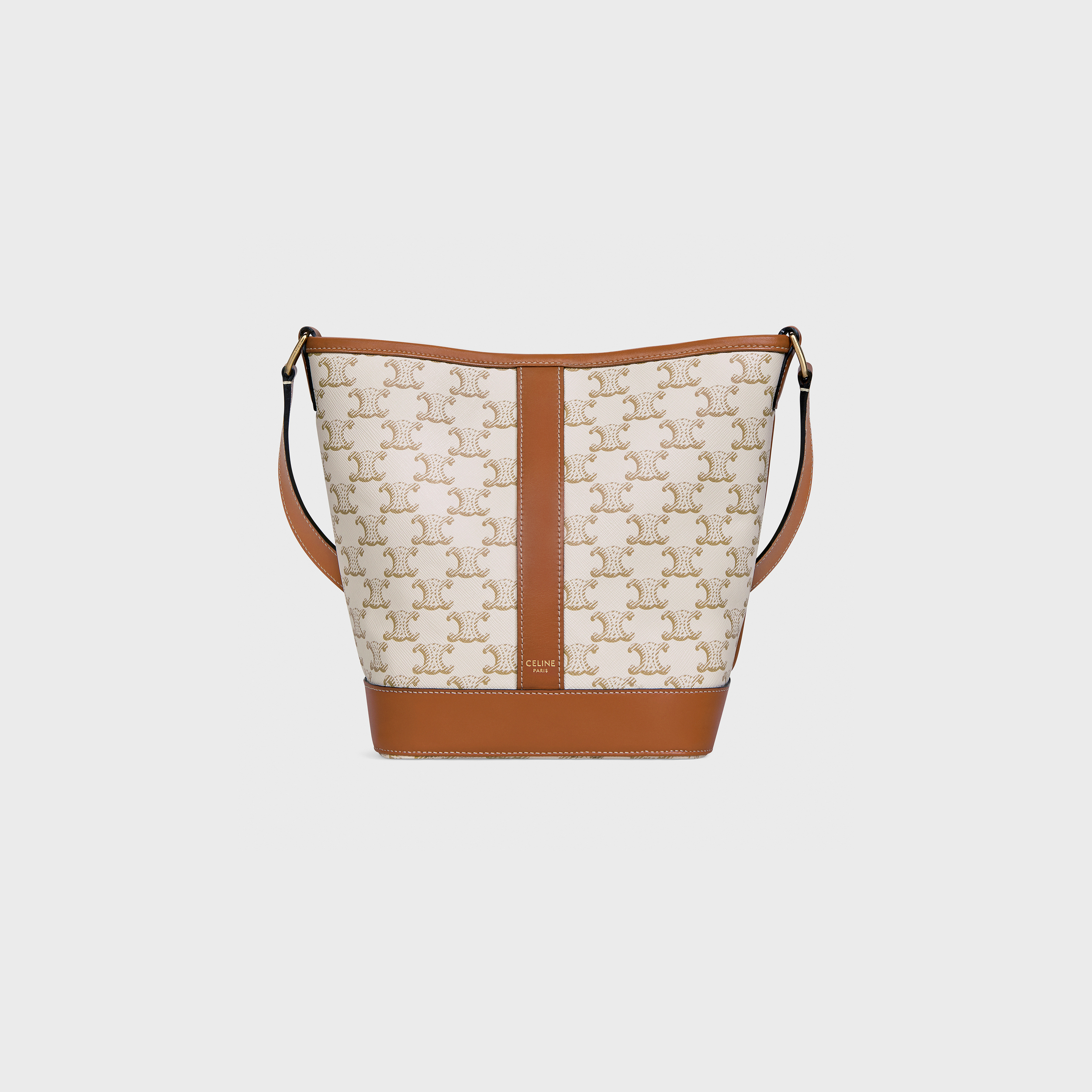Small Bucket in Triomphe Canvas and calfskin