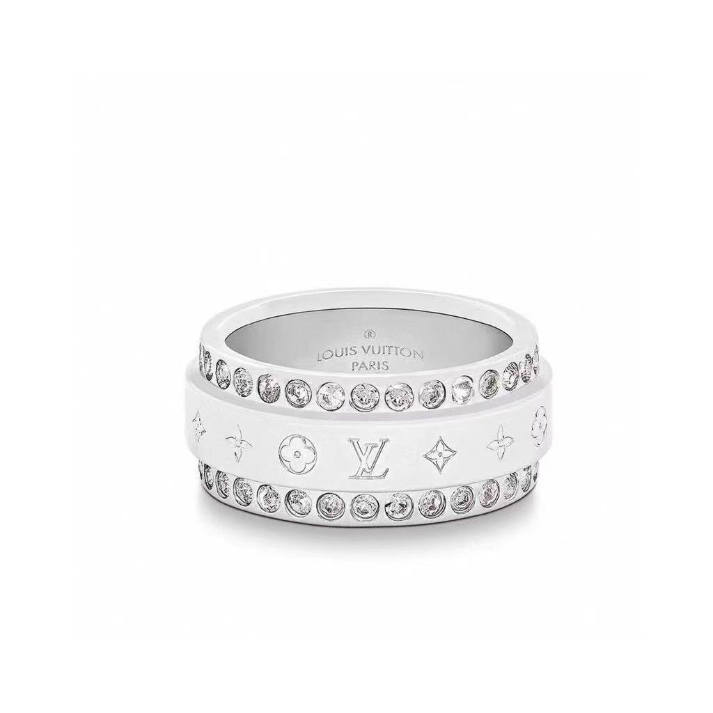 Les Gastons Vuithttton Small Ring, White Gold
