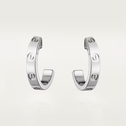 LOVE BRACELET, CLASSIC MODEL & LOVE HOOP EARRINGS, SMALL MODEL