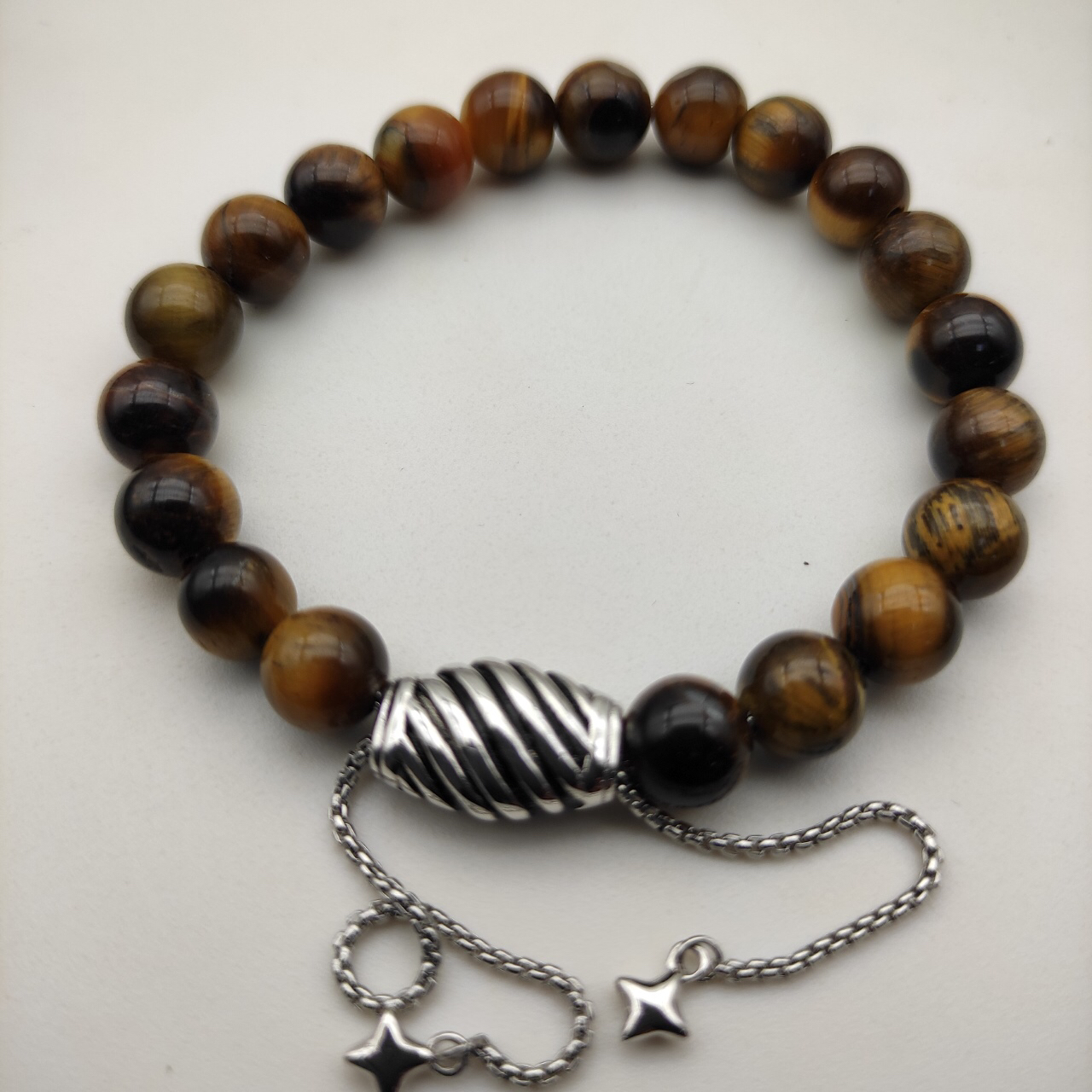 8MM Stretch Rock Crystal Bracelet