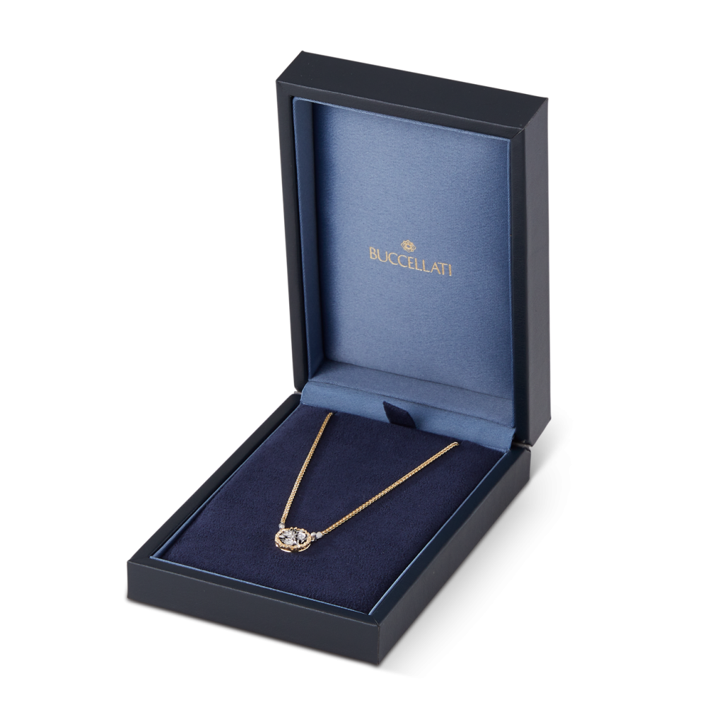 RAMAGE YELLOW AND WHITE GOLD PENDANT