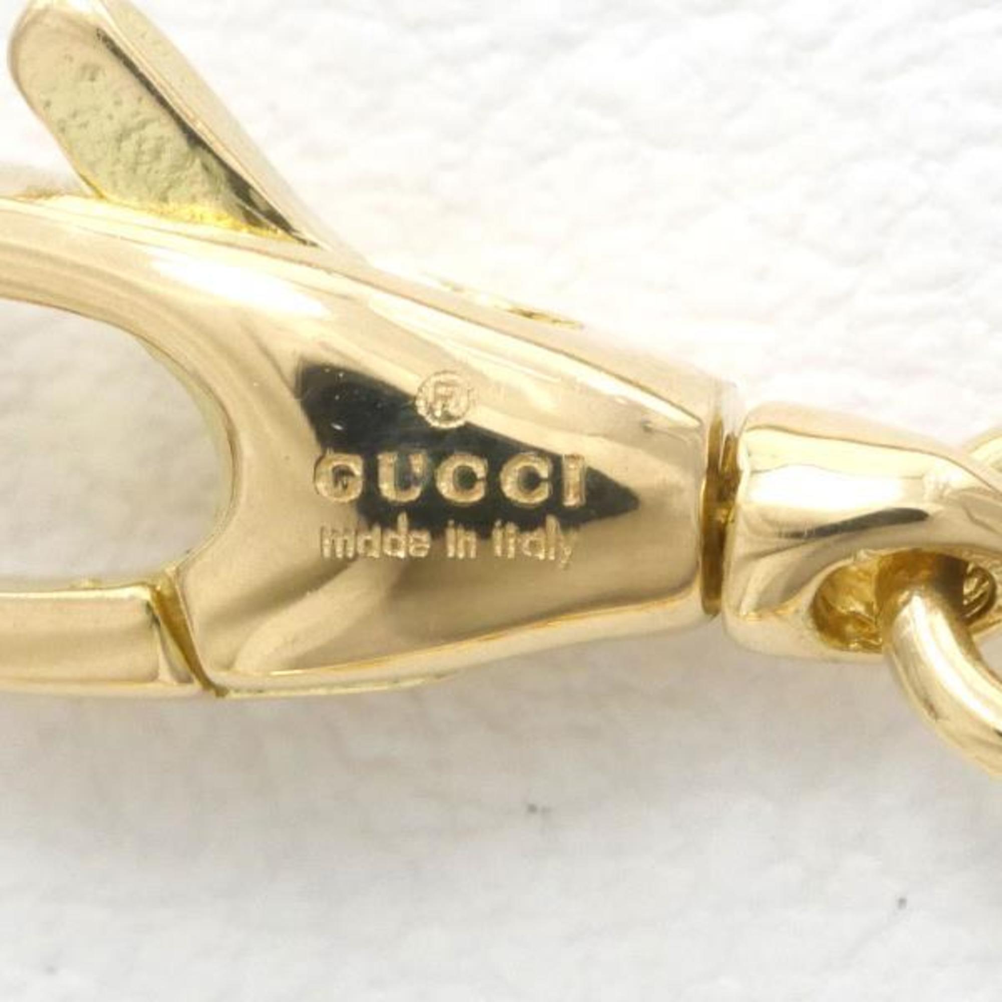 Double G K18YG Necklace Total Weight Approx. 16.4g 63cm Jewelry