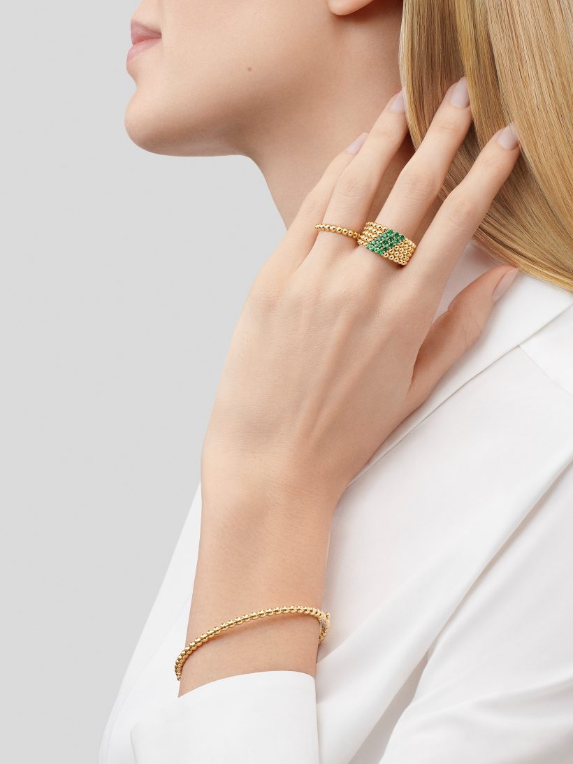 Perlée couleurs ring, 5 rows