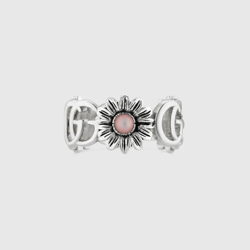 DOUBLE G MOTHER OF PEARL RING