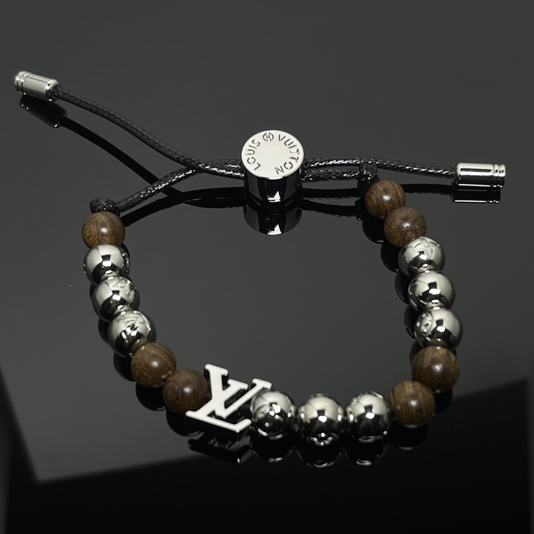 18K  Surfin' Brown Beads Bracelet