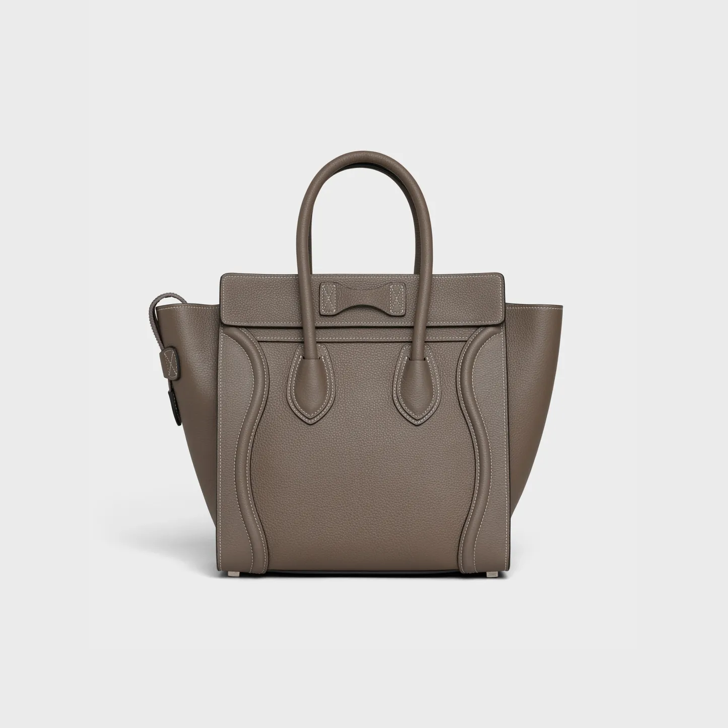 Micro Luggage handbag in drummed calfskin