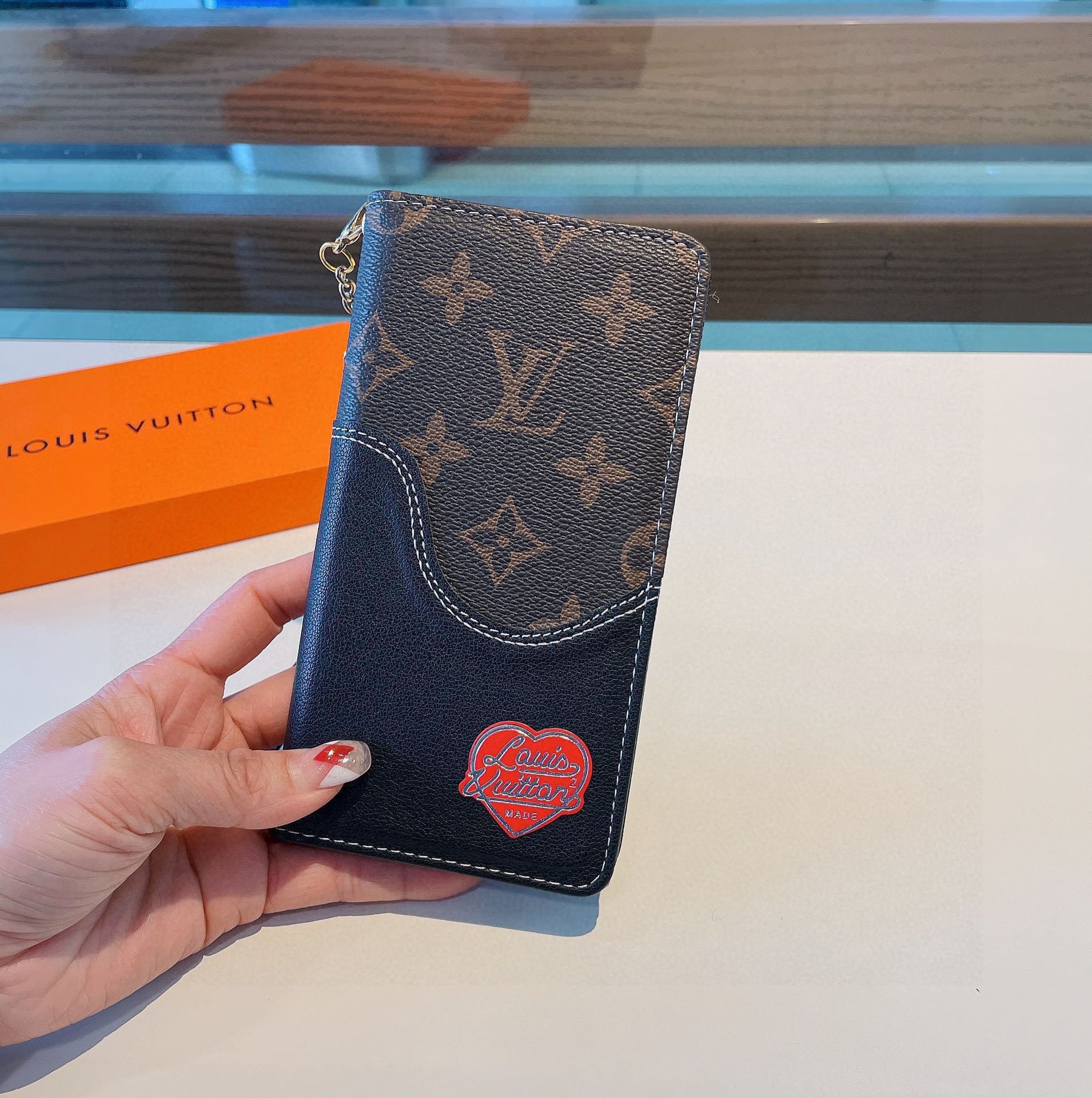Joint denim stitching iphone case