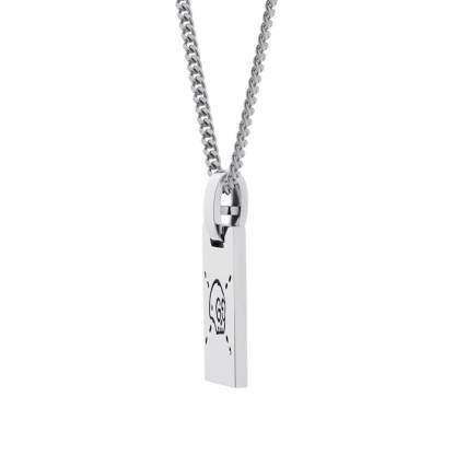 Sterling Silver Ghost Pendant Necklace YBB45531500100U