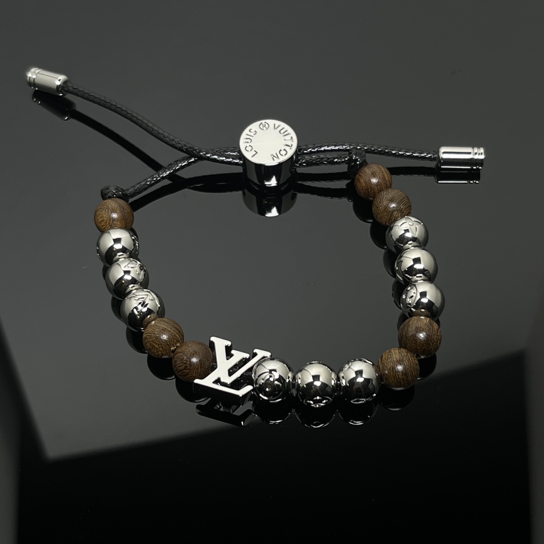 18K  Surfin' Brown Beads Bracelet
