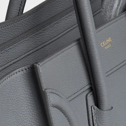 Micro Luggage handbag in baby drummed calfskin