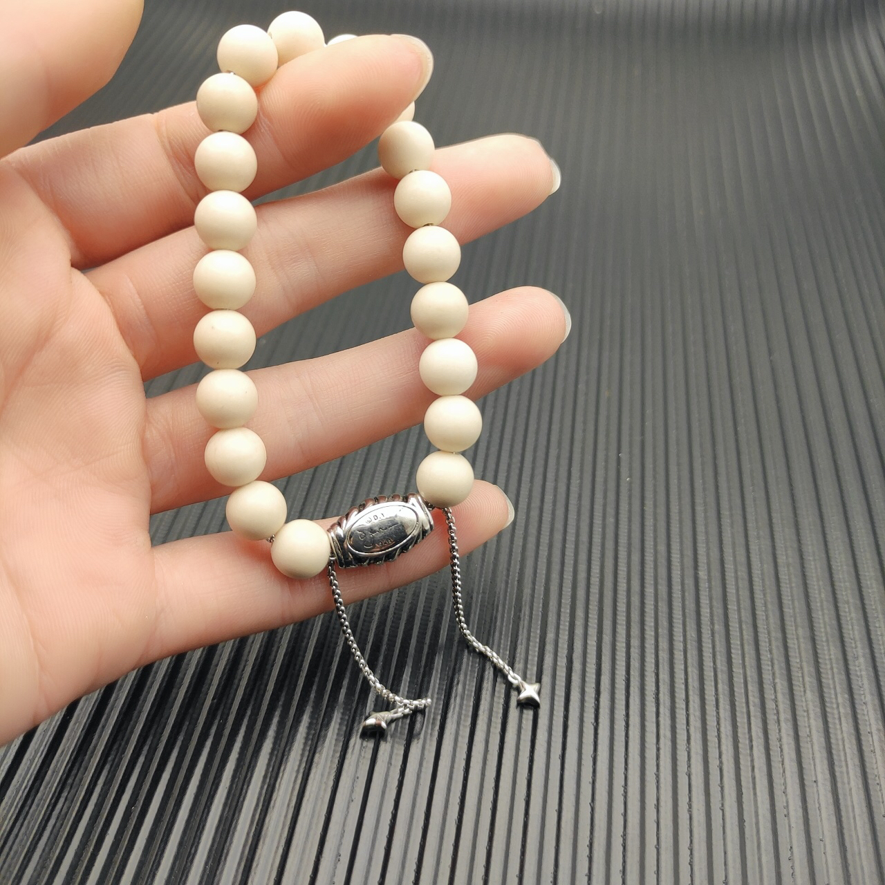 8MM Stretch Rock Crystal Bracelet