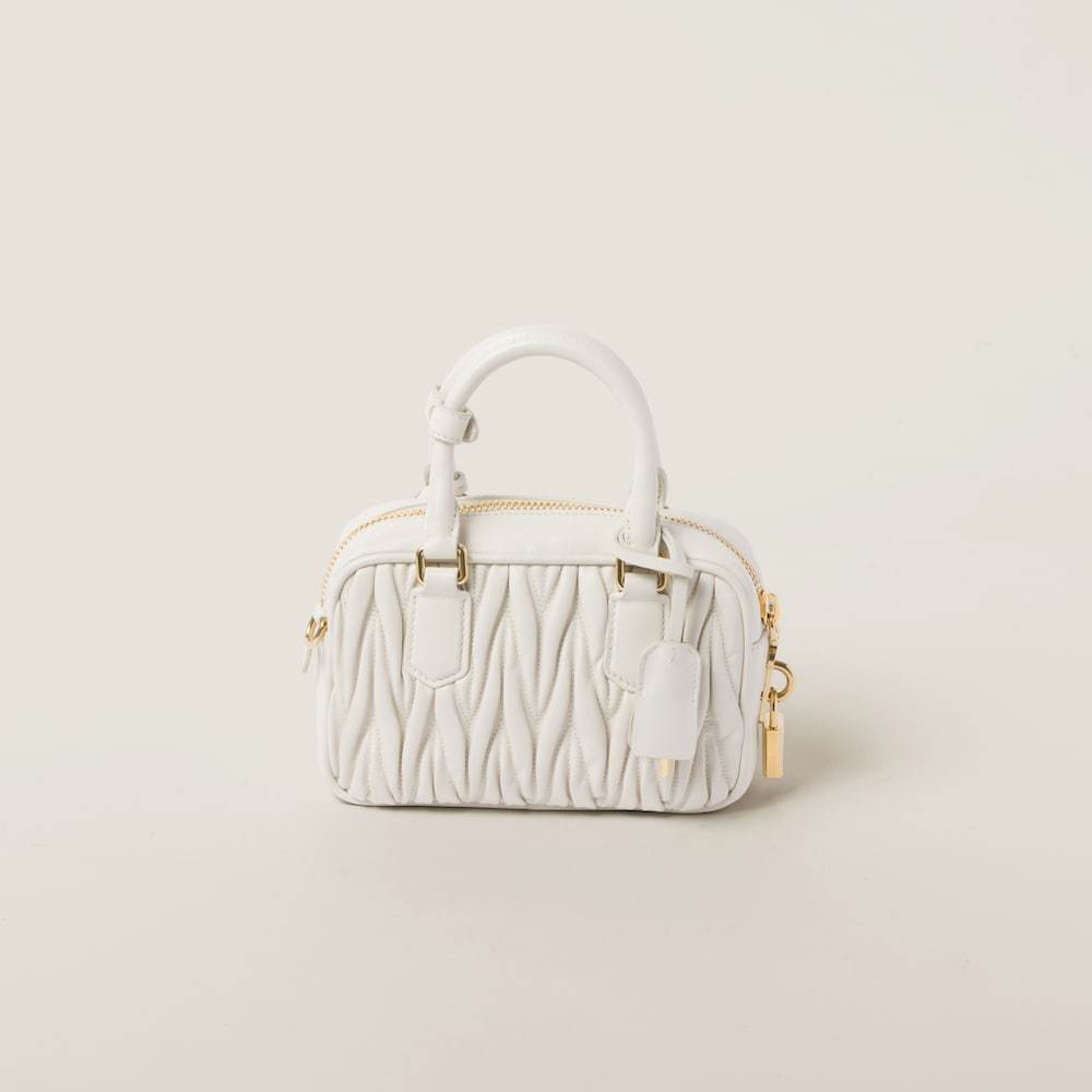 Arcadie matelassé nappa leather bag