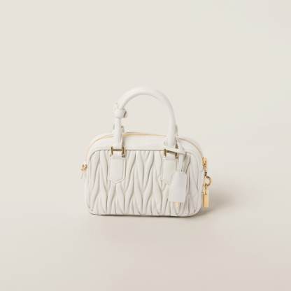 Arcadie matelassé nappa leather bag