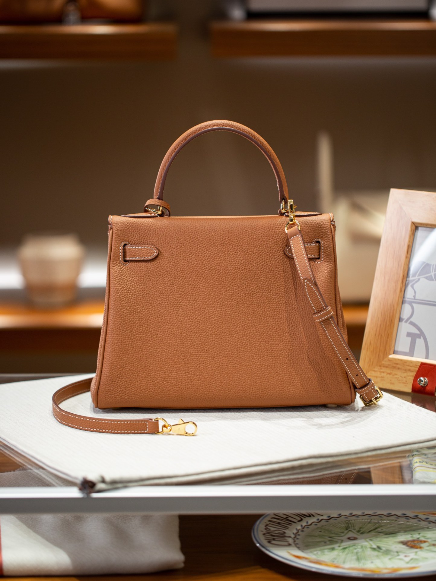 KELLY 28 FIRST LAYER TOGO COWHIDE WHITE