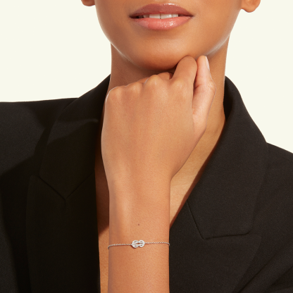 CHANCE INFINIE BRACELET 18K WHITE GOLD AND DIAMONDS SMALL MODEL