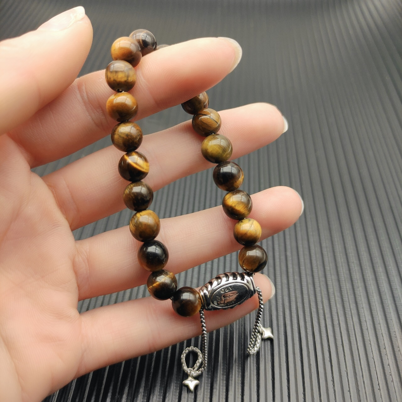 8MM Stretch Rock Crystal Bracelet