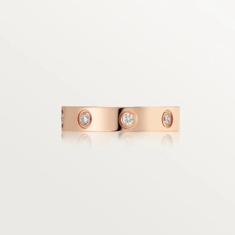 LOVE WEDDING BAND, 8 DIAMONDS