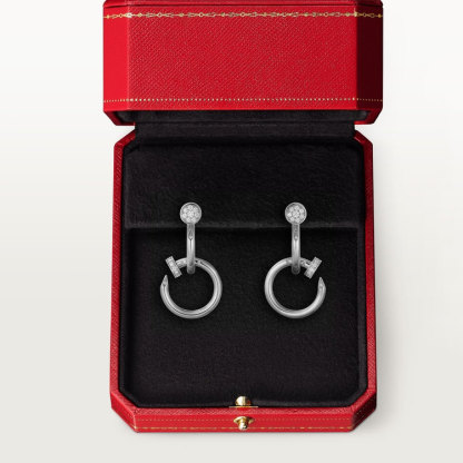 JUSTE UN CLOU EARRINGS, DOUBLE, DIAMONDS