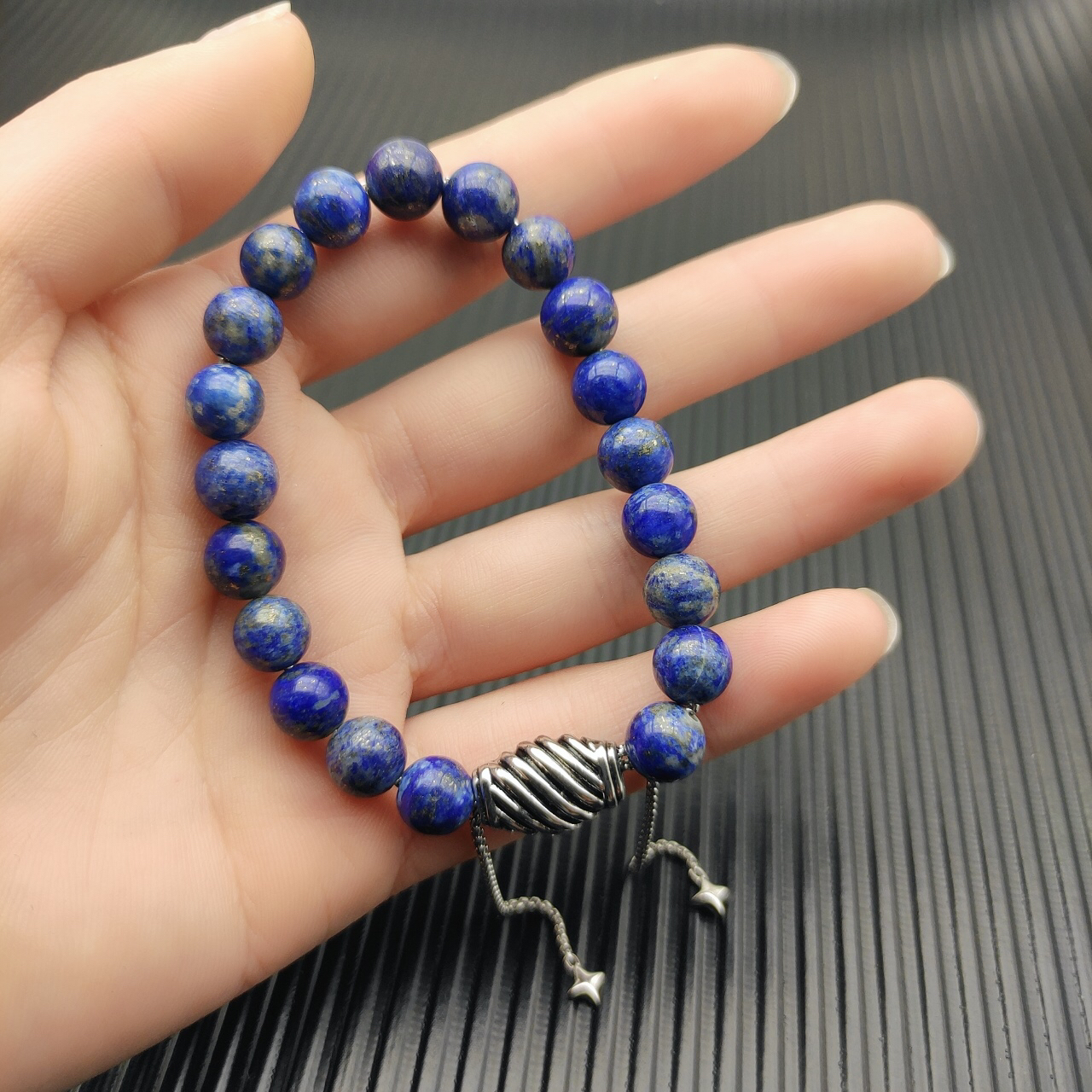 8MM Stretch Rock Crystal Bracelet