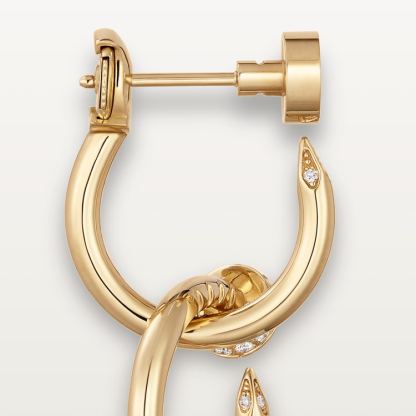 JUSTE UN CLOU EARRINGS, DOUBLE, DIAMONDS