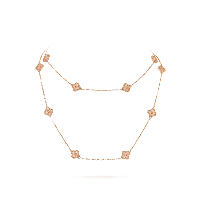 Sweet Alhambra long necklace, 16 motifs