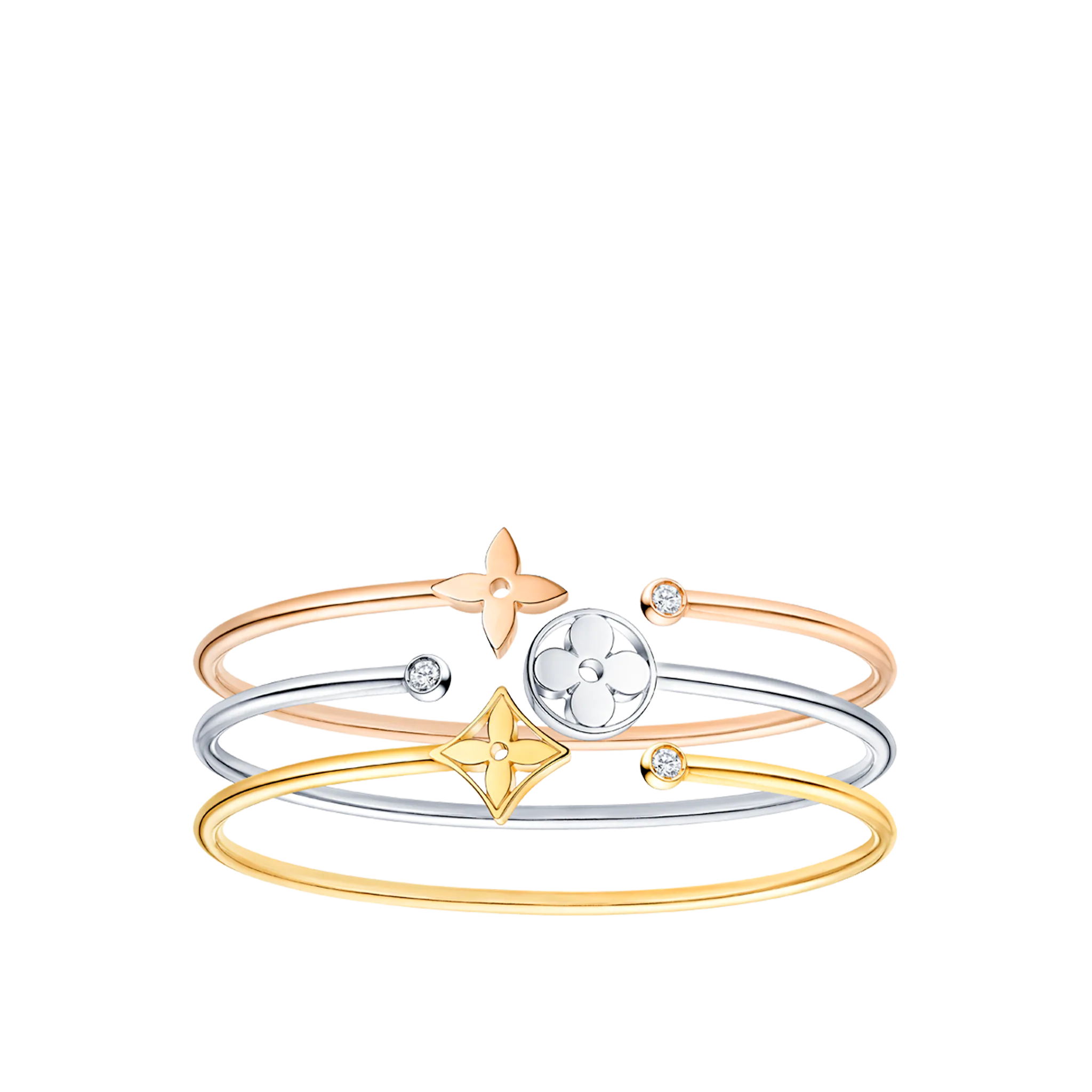 Idylle Blossom Twist Bracelet, Yellow Gold