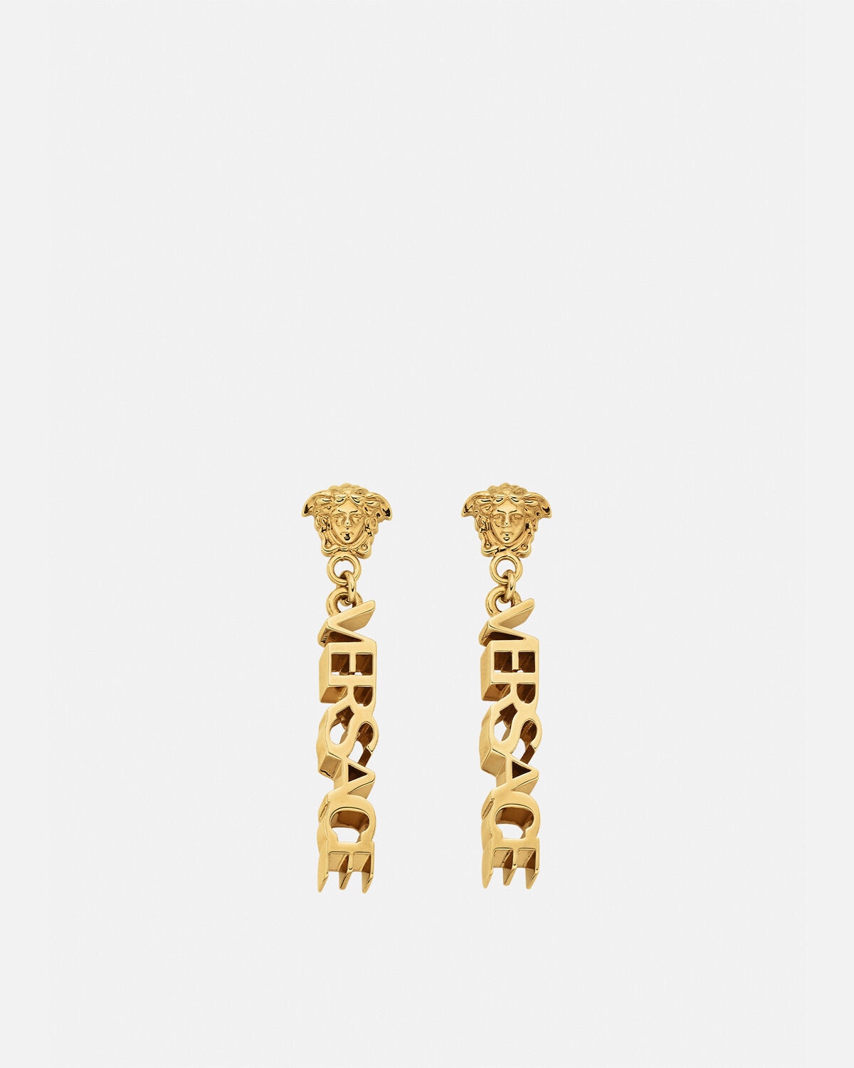La  Logo Drop Earrings