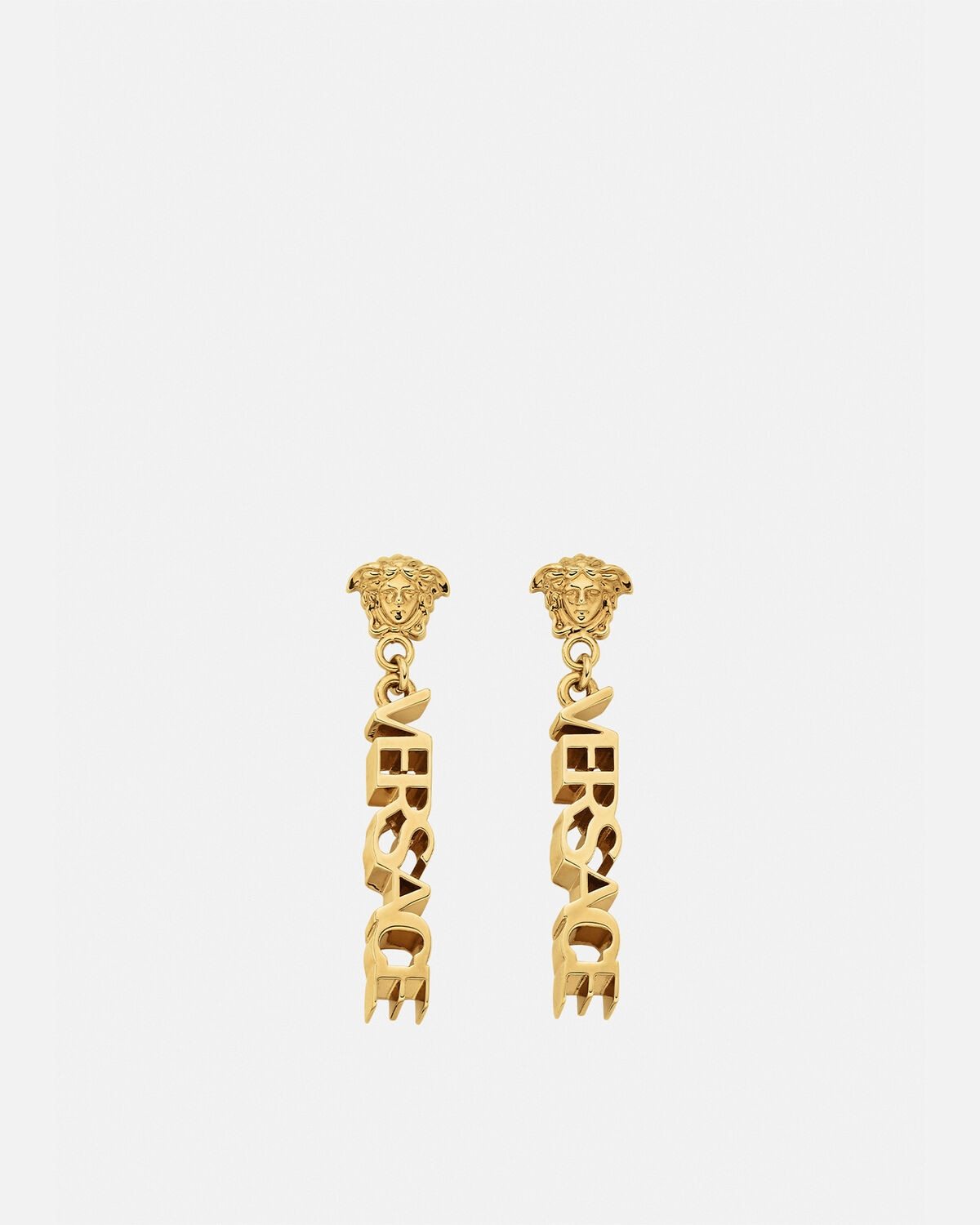 La  Logo Drop Earrings