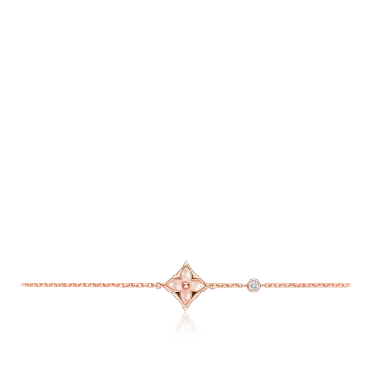 COLOR BLOSSOM BB STAR BRACELET, PINK GOLD, PINK MOTHER-OF-PEARL AND DIAMOND