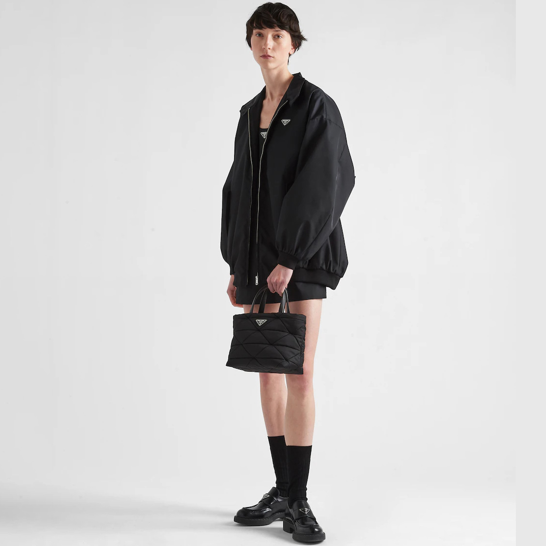 Padded Re-Nylon tote bag