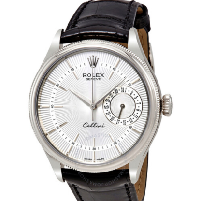 CELLINI TIME DATE SILVER MULTICOLOR DIAL SELECTION BLACK LEATHER STRAP 39MM