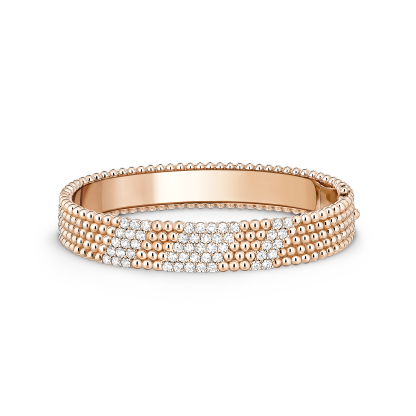 Perlée diamonds bracelet, 5 rows, medium model
