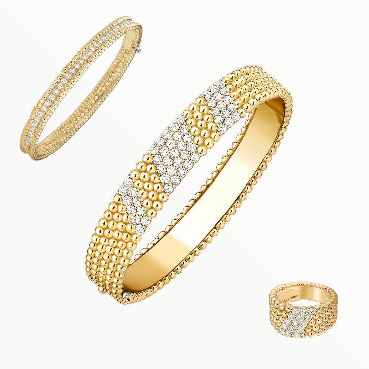 3‑Piece Set Yellow Gold Jewelry & Diamonds