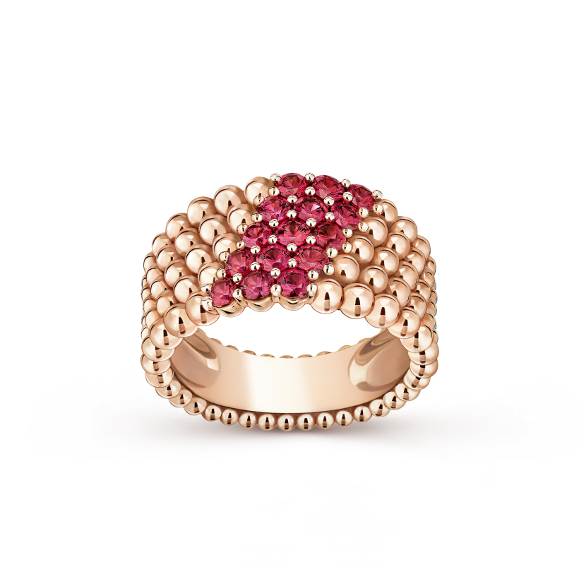 Perlée couleurs ring, 5 rows