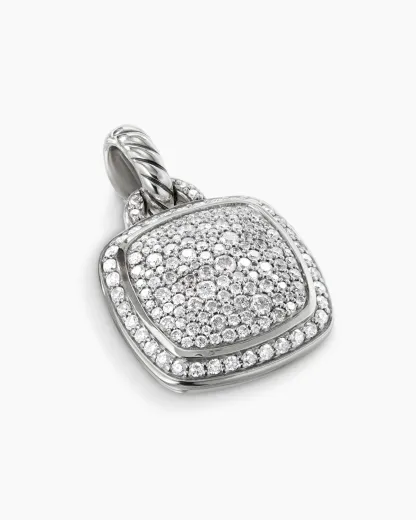 Albion庐 Pendant Sterling Silver with Pav茅 Diamonds, 14mm