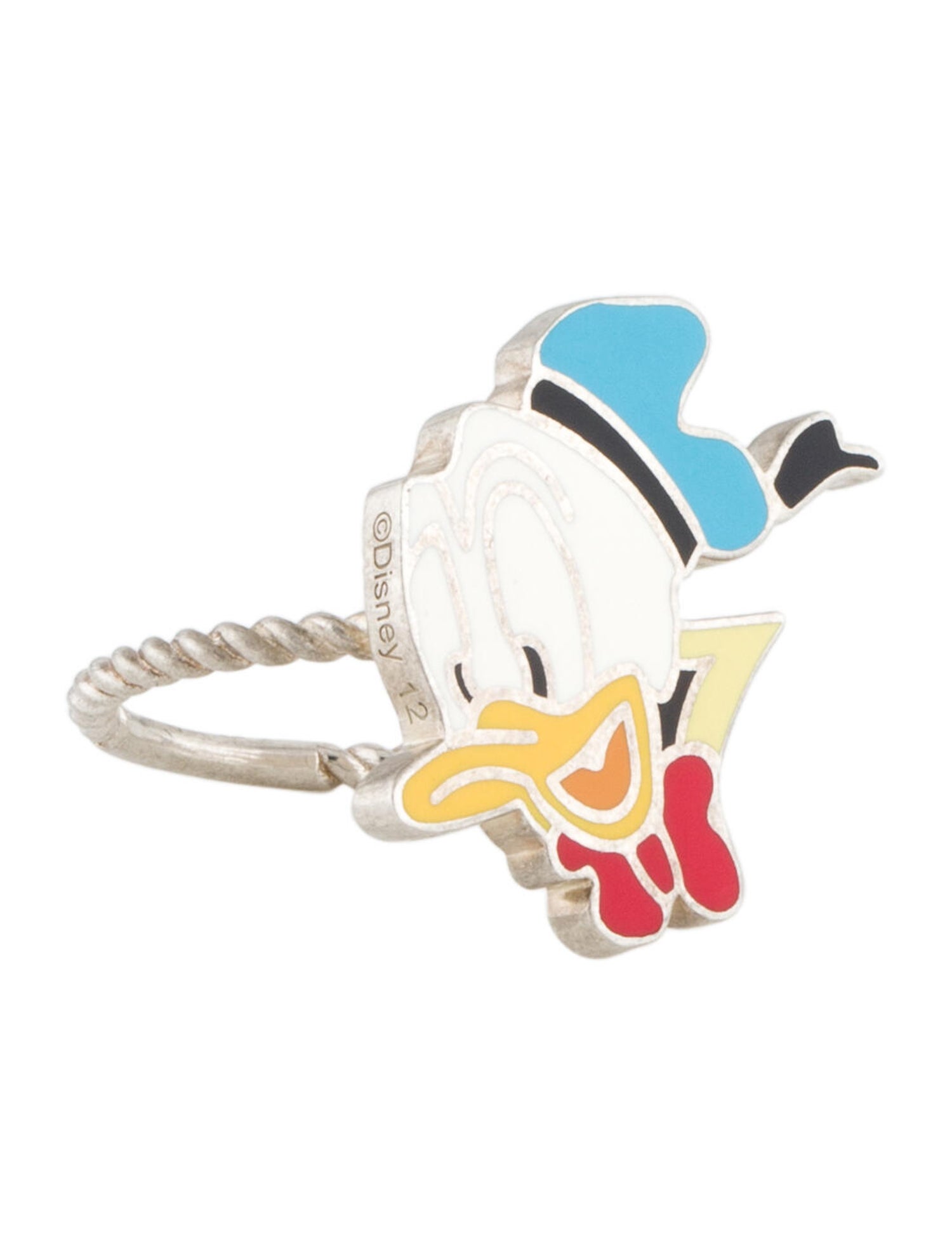 Enamel Donald Duck Cocktail Ring