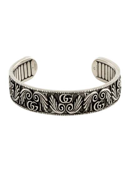 Leaf Motif Double G Cuff