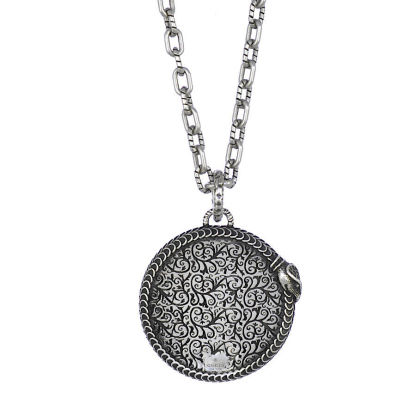 Garden Snake Pendant Necklace