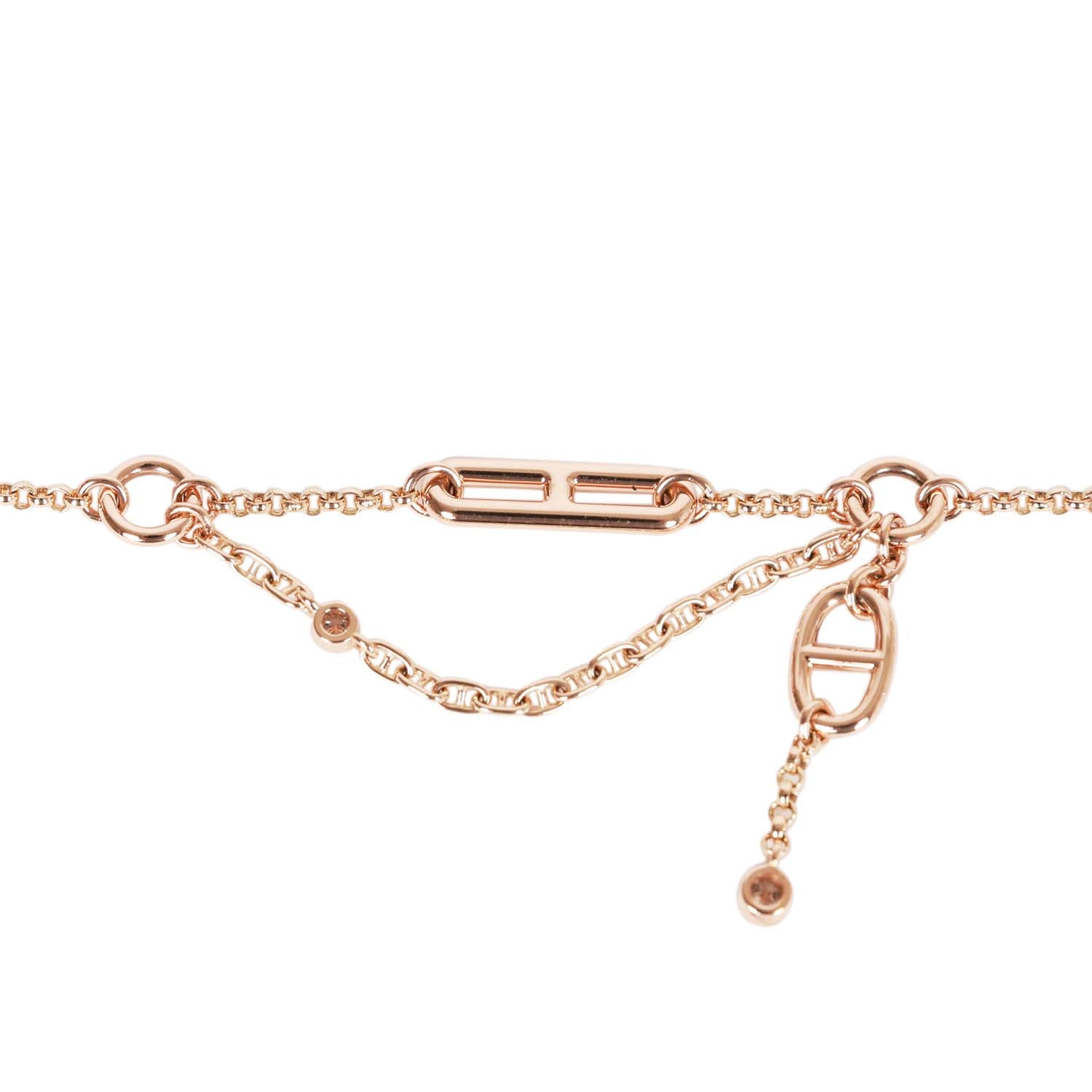 18k Rose Gold Diamond Chaine d'Ancre Chaos XS Bracelet