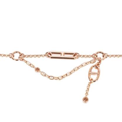 18k Rose Gold Diamond Chaine d'Ancre Chaos XS Bracelet