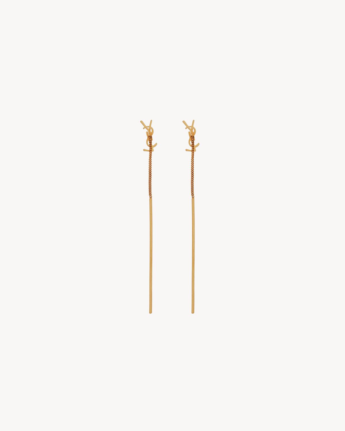 CASSANDRE THREADER EARRINGS IN METAL