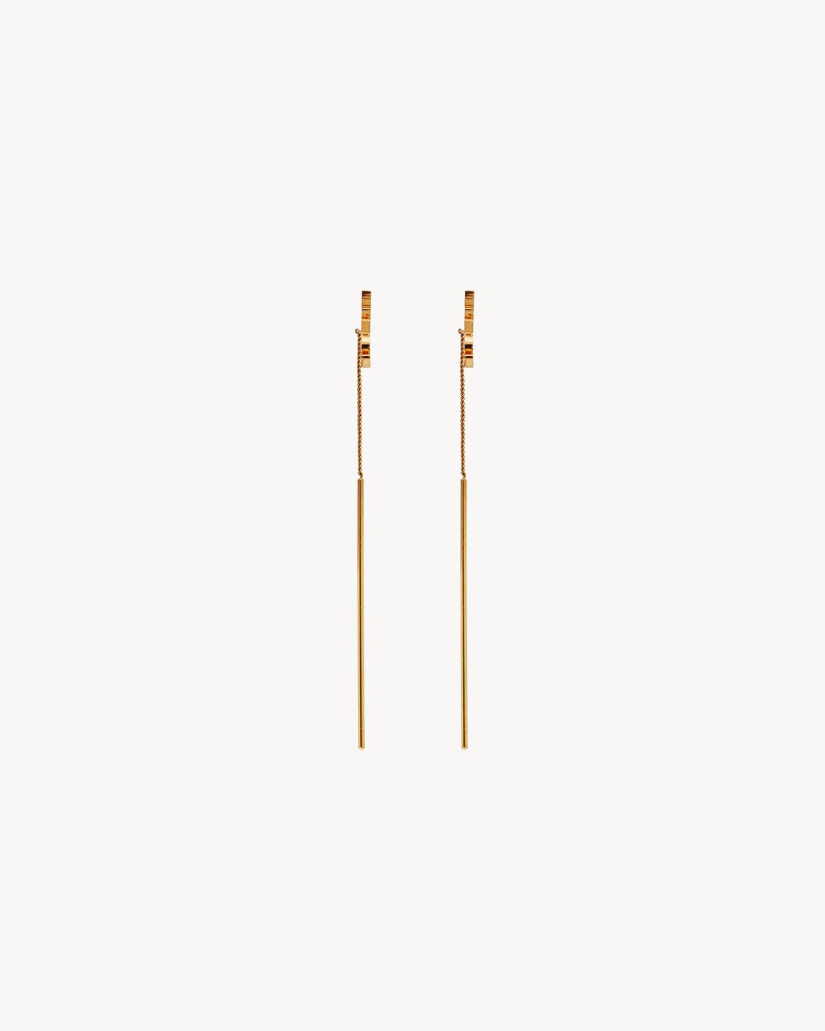 CASSANDRE THREADER EARRINGS IN METAL