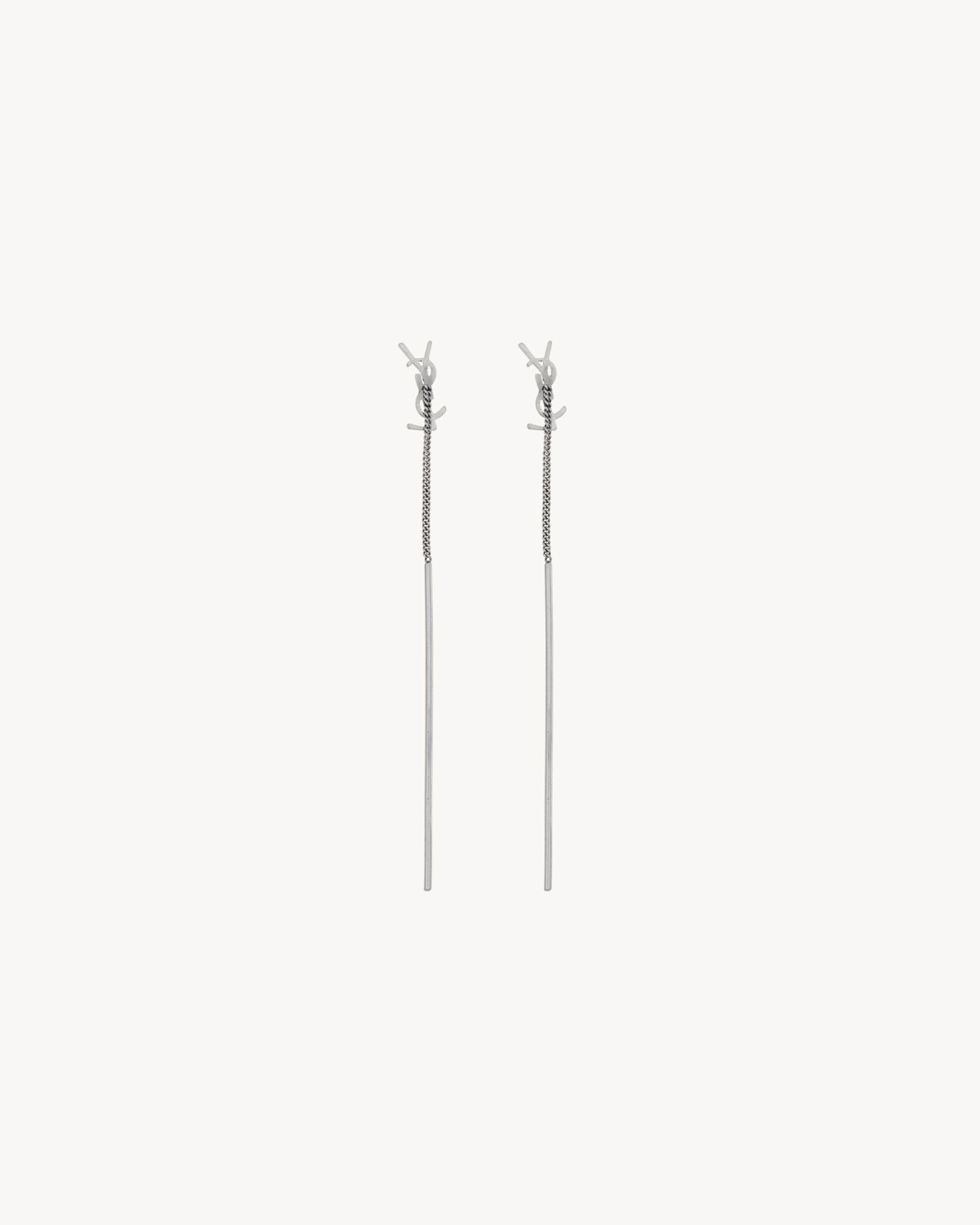 CASSANDRE THREADER EARRINGS IN METAL
