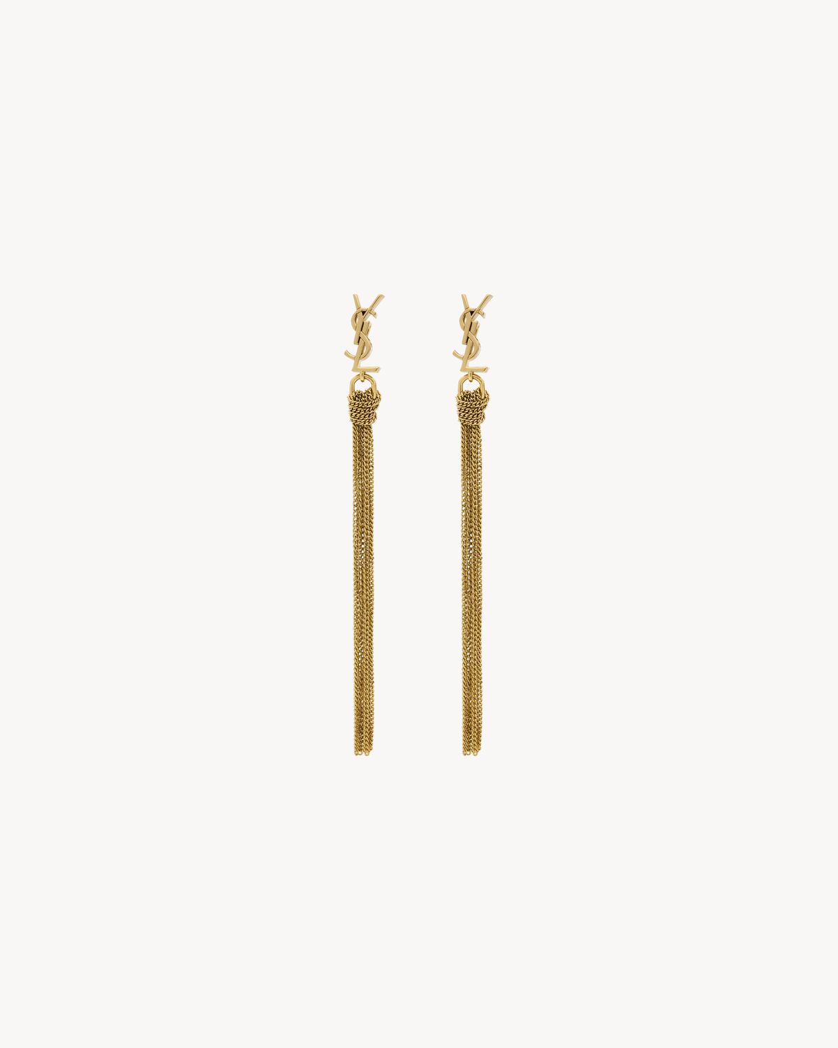CASSANDRE TASSEL EARRINGS IN METAL